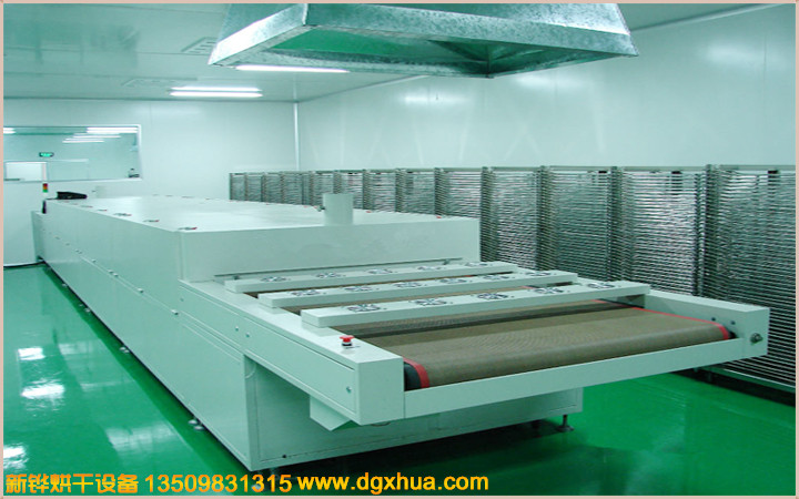 Silk screen tunnel drying oven